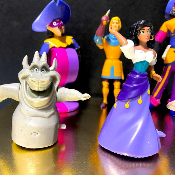 DISNEY VINTAGE 90s HUNCHBACK OF NOTRE DAME McDONALDS & BURGER KING TOY BUNDLE 6 - Picture 4 of 11